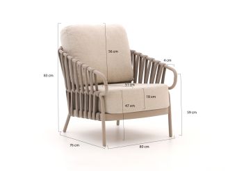 Tierra Outdoor Nuri Gartensessel - Taupe - Beige - Braun - Rope (Seil)