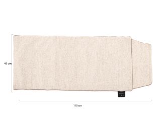 Cosiseat Lite Wärmekissen 110x45 cm - Teddy Beige (inkl. Powerbank & Adapter)