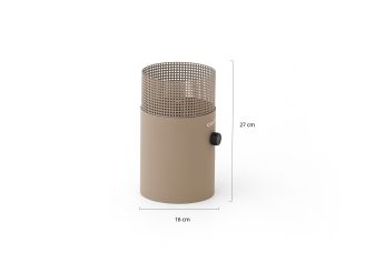 Cosiscoop Dot Tischkamin ø 16 cm (h: 27 cm) - Sandy Beige