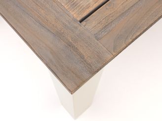 ROUGH-X Gartentisch 180x100x76 cm - Teakholz