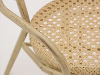 Forza Idrea Gartenstuhl stapelbar - Taupe - Beige - Braun - Polyrattan