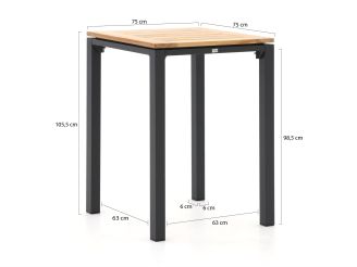 Manifesto Rivola/Linosa 150 cm Gartenbar-Set 5-teilig