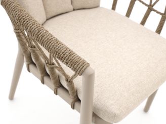 Tierra Outdoor SantaFe Gartenstuhl - Taupe - Beige - Braun - Polyrattan