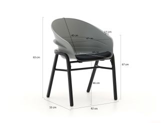 Hartman Tubb 185 cm Esstischgruppe 5-teilig verstellbar