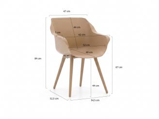 Hartman Sophie Studio/Almeria 200 cm Gartenmöbel-Set 5-teilig