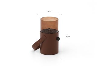 Cosiscoop Original Tischkamin ø 16 cm (h: 30 cm) - Mocha Brown