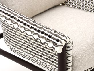 Zavelli Cuore Gartenstuhl - Taupe - Beige - Braun - Polyrattan
