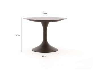 SUNS Nappa/Nova ø 130 cm Low Gartenbar-Set 6-teilig