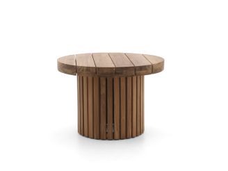 Tierra Outdoor Marapa Loungetisch ø 55 cm (h: 38 cm) - Teakholz