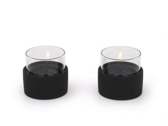 Tenderflame Breeze 10 Dekolicht ø 11 cm (h:10,7 cm) - Black (2 Stück)