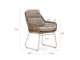 Intenso Isorella/Bresimo 260 cm Gartenmöbel-Set 7-teilig