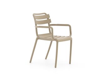 Forza Vico/Liverpool 145 cm Gartenmöbel-Set 5-teilig stapelbar