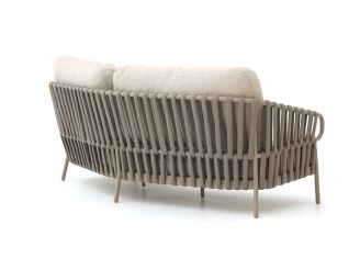 Tierra Outdoor Nuri Gartensofa 3-Sitzer 227 cm - Champagne (inkl. Kissen)