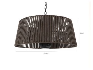 Sunred Bright Artix Corda hängender Heizstrahler 1800 Watt - Brown