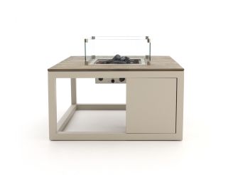 Cosiraw Lounge Feuertisch 100x100x55 cm - Aluminium