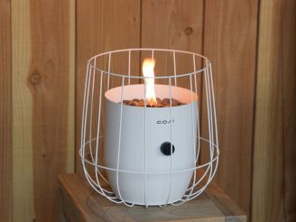 Cosiscoop Basket Tischkamin (ø 26 cm, h: 31 cm) - White