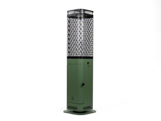 Monti HeatLine Blaze Pellet Heizstrahler 26x26x95 cm - Grün