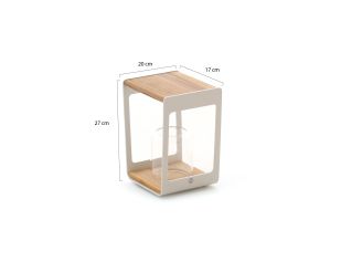 SUNS Zara S Laterne 20x17x27 cm - Matt White