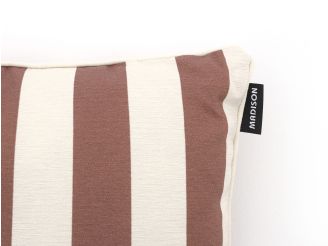 Madison Dekokissen 60x60 cm - Stripes Red Natural Outdoor Finishing