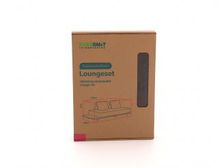 Kees Smit Gartenmöbelabdeckung Sessel-Sofa Lounge-Set 220x138x75 cm - Grau
