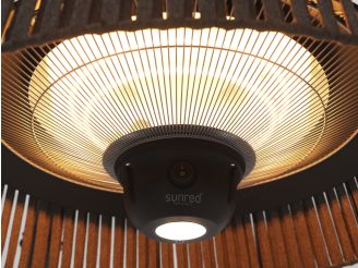 Sunred Bright Artix Corda hängender Heizstrahler 1800 Watt - Brown