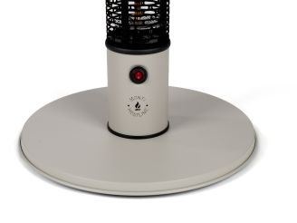 Monti HeatLine Pulse Gartentisch mit Heizstrahler 1500 W ø 60 cm (h: 75 cm) - Beige