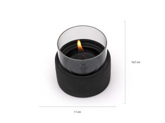 Tenderflame Breeze 10 Dekolicht ø 11 cm (h:10,7 cm) - Black (2 Stück)