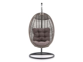 Manifesto Ortello Cocoon Hängesessel mit Gestell - Taupe - Beige - Braun - Polyrattan