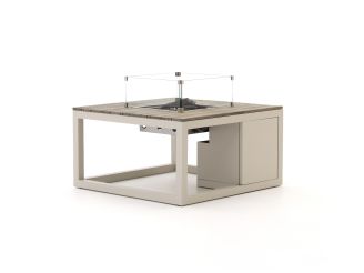 Cosiraw Lounge Feuertisch 100x100x55 cm - Aluminium