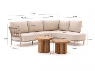 Tierra Outdoor Fresca/Marapa Ecklounge-Set 4-teilig links 5-Sitzer