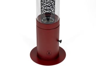 Monti HeatLine Ember Pellet Heizstrahler ø 24 cm (h: 58 cm) - Rot