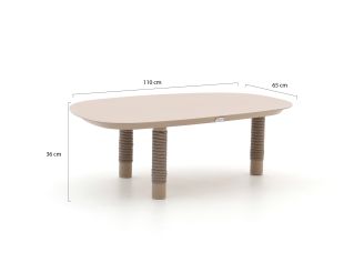 Tierra Outdoor Moretti Loungetisch 110x65x35 cm - Aluminium