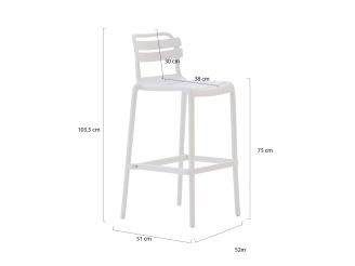 Forza Vico/Tritoni ø 110 cm Gartenbar-Set 5-teilig