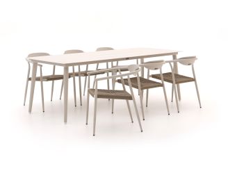 Manifesto Cavone/Sora 220 cm Gartenmöbel-Set 7-Teilig Stapelbar
