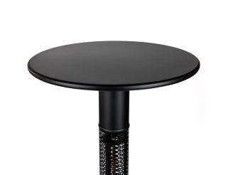 Monti HeatLine Vibe Bartisch mit Heizstrahler 1500 W ø 60 cm (h: 110 cm) - Schwarz