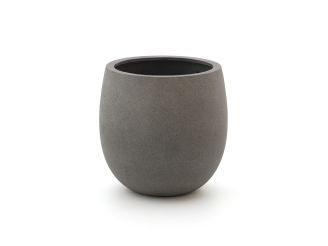 Designplants/Luca Lifestyle Lyrata Y Kunstbaum (h:220 cm) mit Grigio Balloon Blumentopf - Grün (Blumentopf = Natural Concrete)