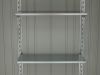 Biohort Gartenschrank 155x83x182,5 cm (inkl. Bodenplatte und gestell) - Kwartgrijs Metallic (2100 liter)