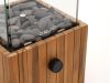Cosiscoop Timber square Tischkamin 20x20x30 cm - Teakholz