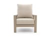 Tierra Outdoor Musone Gartensessel verstellbar mit Gartenhocker - Taupe - Beige - Braun - Textilene
