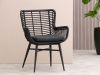Intenso Asti Gartenstuhl - Schwarz - Polyrattan
