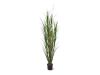 Designplants/Luca Lifestyle Riedgras Kunstpflanze (h:165 cm) mit Terreno Bowl Blumentopf - Grün (UV beständig) (Blumentopf = Ash Brown)