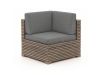 ROUGH-C/Cosiraw Ecklounge-Set mit Feuertisch 4-teilig