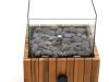 Cosiscoop Timber square Tischkamin 20x20x30 cm - Teakholz