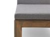 ROUGH-X Gartenliege - Grau - Anthrazit, Old Teak Greywash - Teakholz