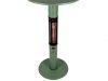 Monti HeatLine Vibe Bartisch mit Heizstrahler 1500 W ø 60 cm (h: 110 cm) - Grün