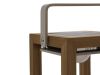 SUNS Tom Solar-Laterne 16x17x28 cm - Natural Teak/Camel Sand