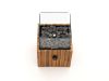 Cosiscoop Timber square Tischkamin 20x20x30 cm - Teakholz