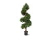 Designplants/Luca Lifestyle Buchsbaum Spirale Kunstbaum (h:140 cm) mit Terreno Tall Balloon Blumentopf - Grün (UV beständig) (Blumentopf = Sand)