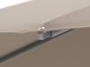 Glatz Sunwing Casa Ampelschirm ø 300 cm - Taupe -Aluminium -(151) (inkl. Shadowline Sonnenschirmständer) (inkl. Schutzhülle)