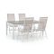 Bellagio Avenza/Fidenza 183 cm Gartenmöbel-Set 5-teilig verstellbar